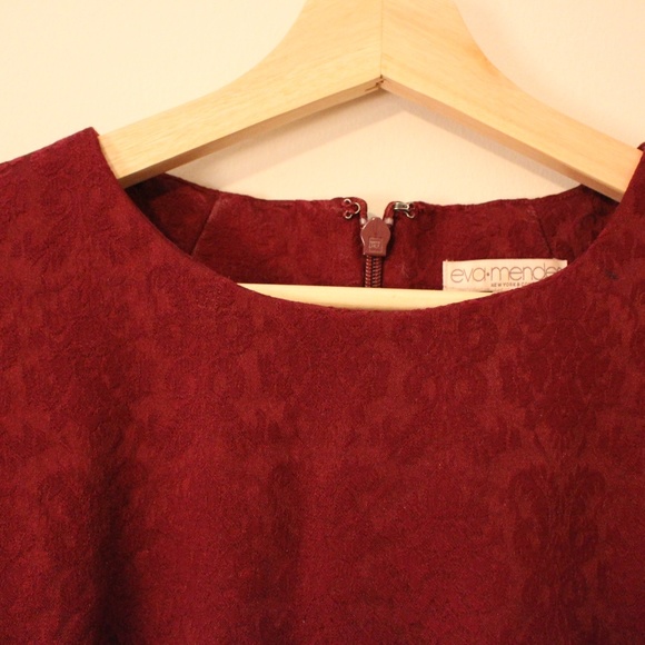 Eva Mendes Mulberry Brocade Dress - Picture 4 of 6